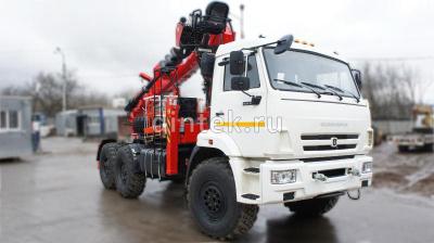 Тягач седельный Камаз 43118 с Бурильно крановой установкой Dintek LS 2056Н